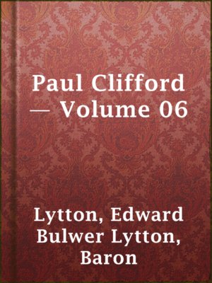 cover image of Paul Clifford — Volume 06